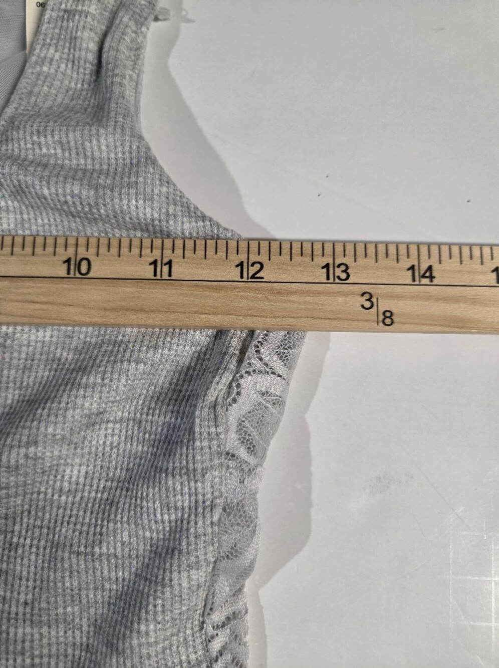 NWT aerie Gray Ribbed Cropped Tank - Picture 3 of 12